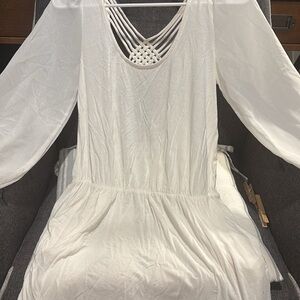 Elegant White Women's Dress